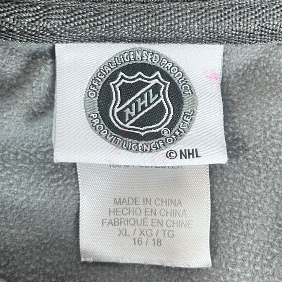 Pittsburgh Penguins Hockey Full Zip Jacket Womens Small Gray NHL Fleece Lined - Picture 7 of 8